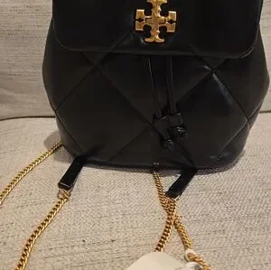 Tory Burch | Bags | Tory Burch Black Quilted Backpack With  display picture 1